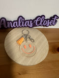 Smiley Face Keychain