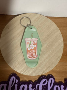 Iced Coffee Princess Motel Keychain