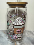 Coffee Ghouls Glass Can Cup