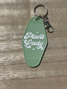 Plant Lady Motel Keychain